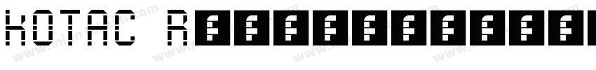 KOTAC Regular字体转换
